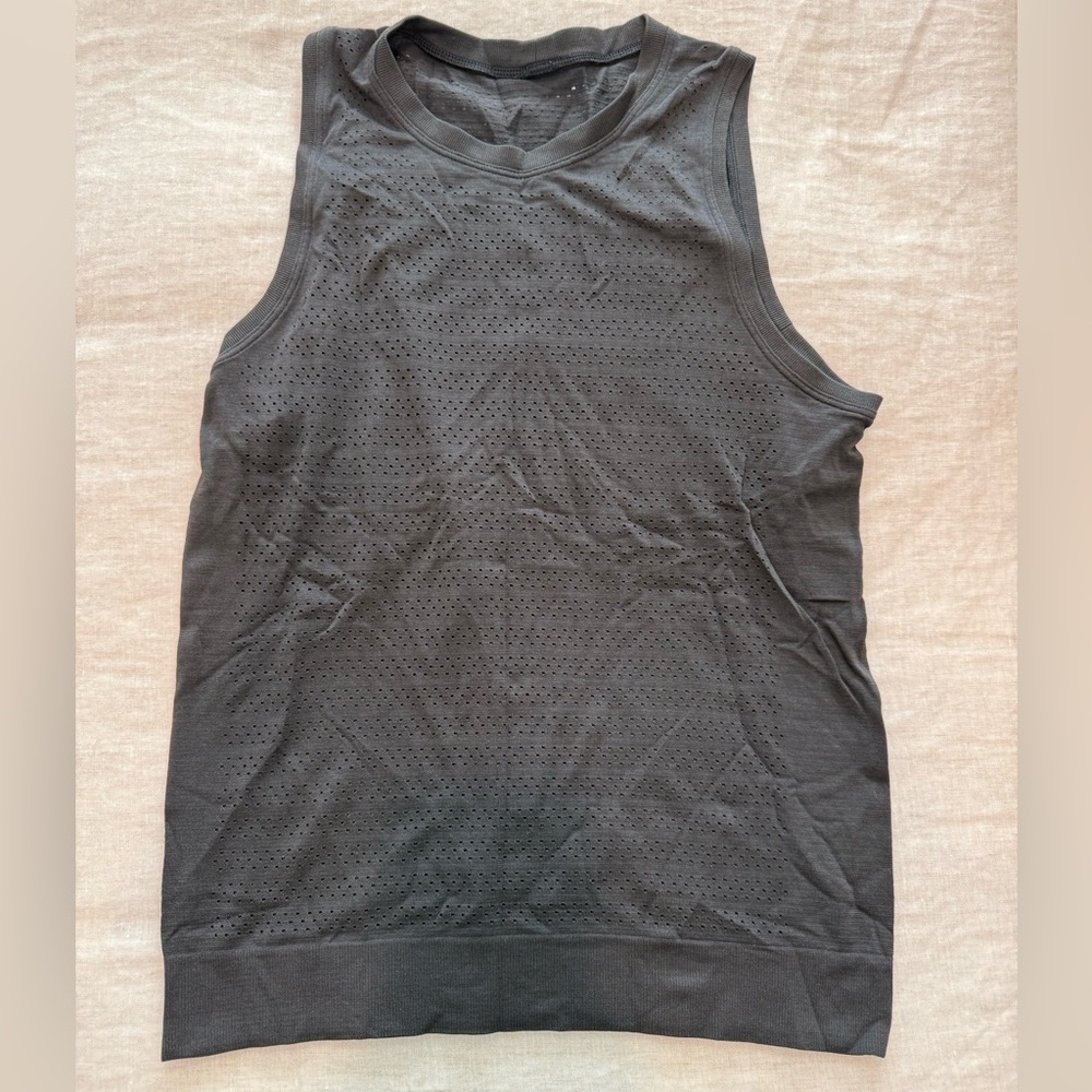 Lululemon Black Mesh Tank